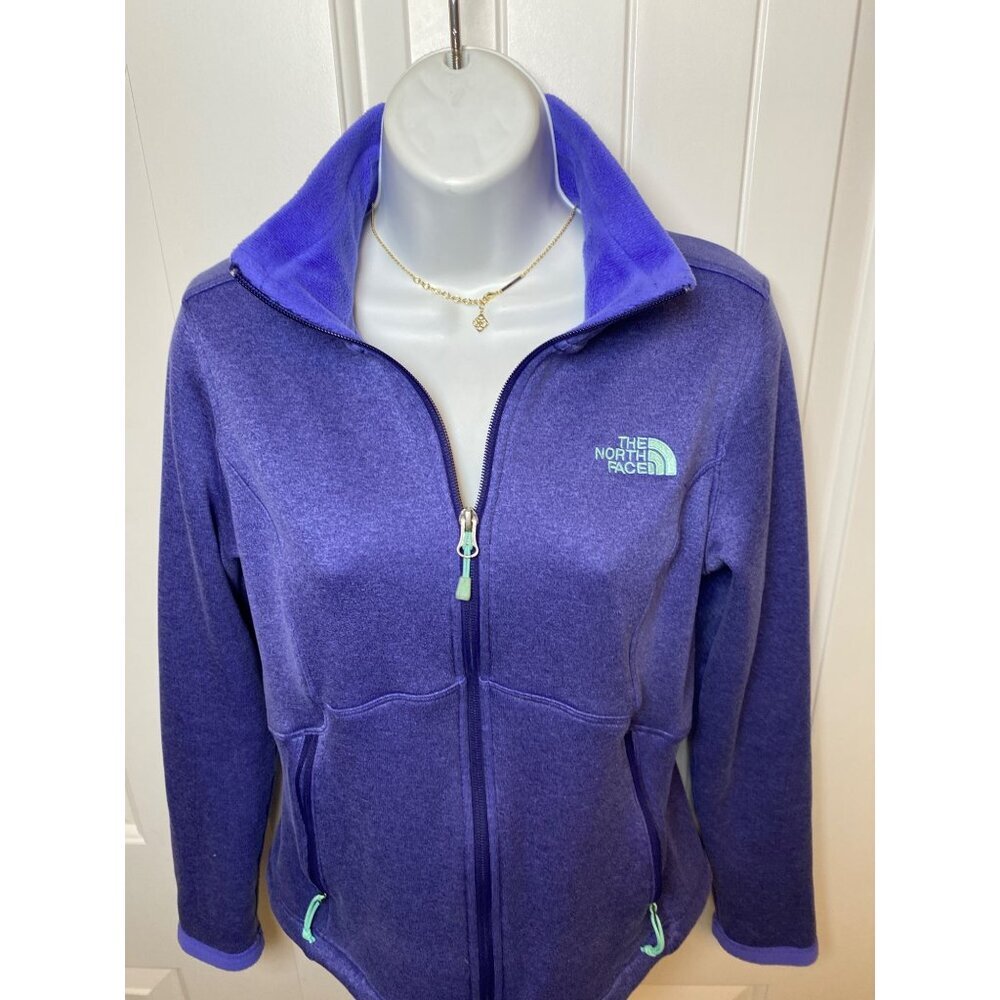 The North Face Womens Fleece Jacket S Purple Zip-Up, Small - Picture 7 of 12